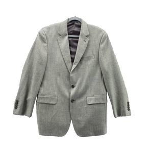 Ralph Lauren Blazer Mens 40 R Grey Wool‎ Silk Suit Jacket Corpcore Academia Coat